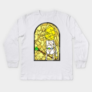 Stained Glass Lemongrab 2 (Lemonwhite) Kids Long Sleeve T-Shirt